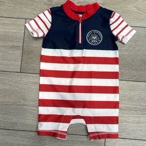 Baby GAP Red bathing suit 0-6mo